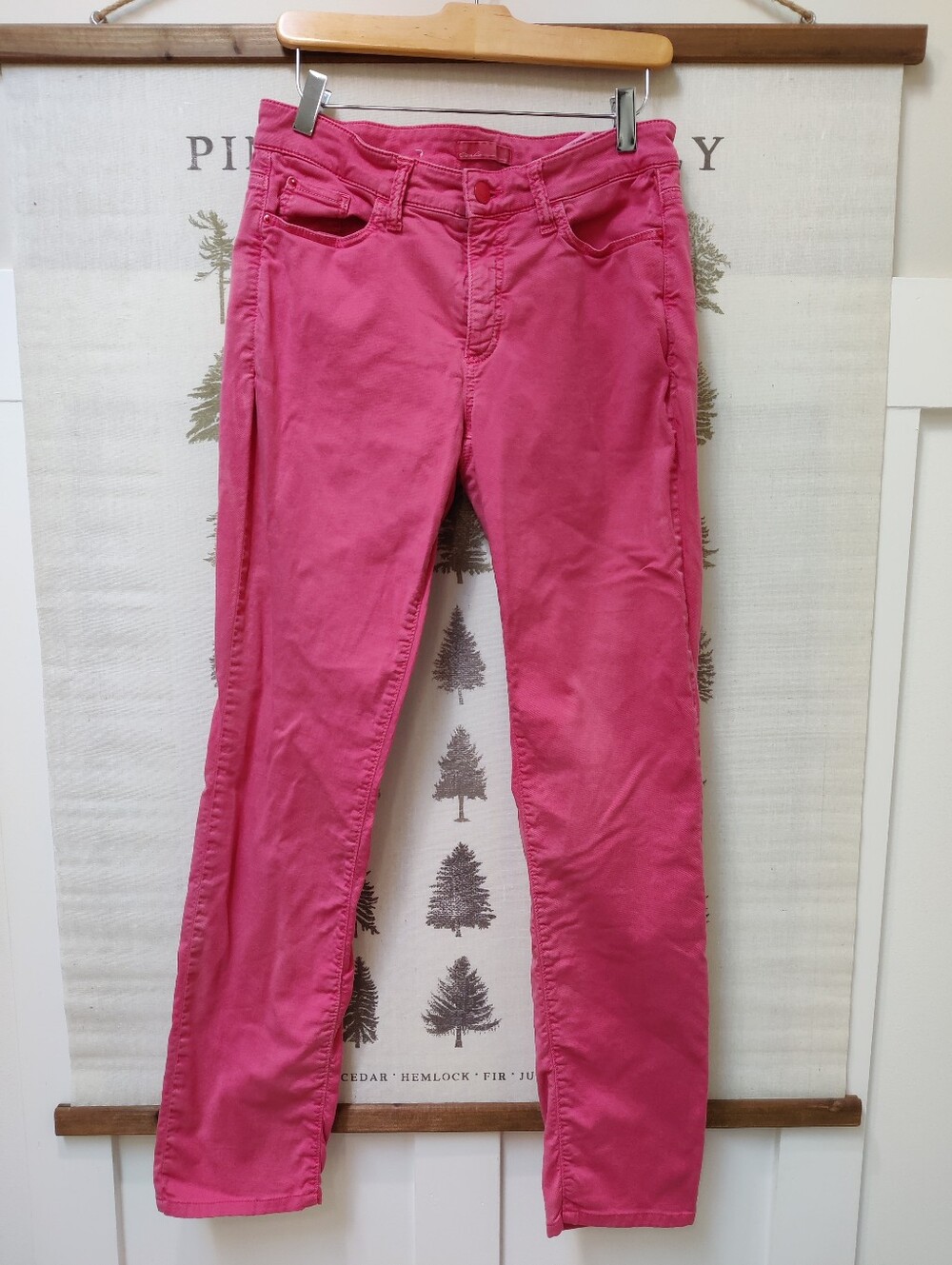 CAMBIO Parla Pink Stretch Denim Jeans Women's Size 10 (US)